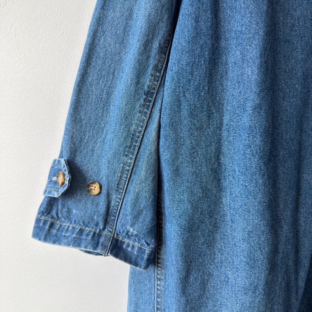 Denim&Co Blue Hooded‎ Jacket with Toggle Buttons - Picture 10 of 11